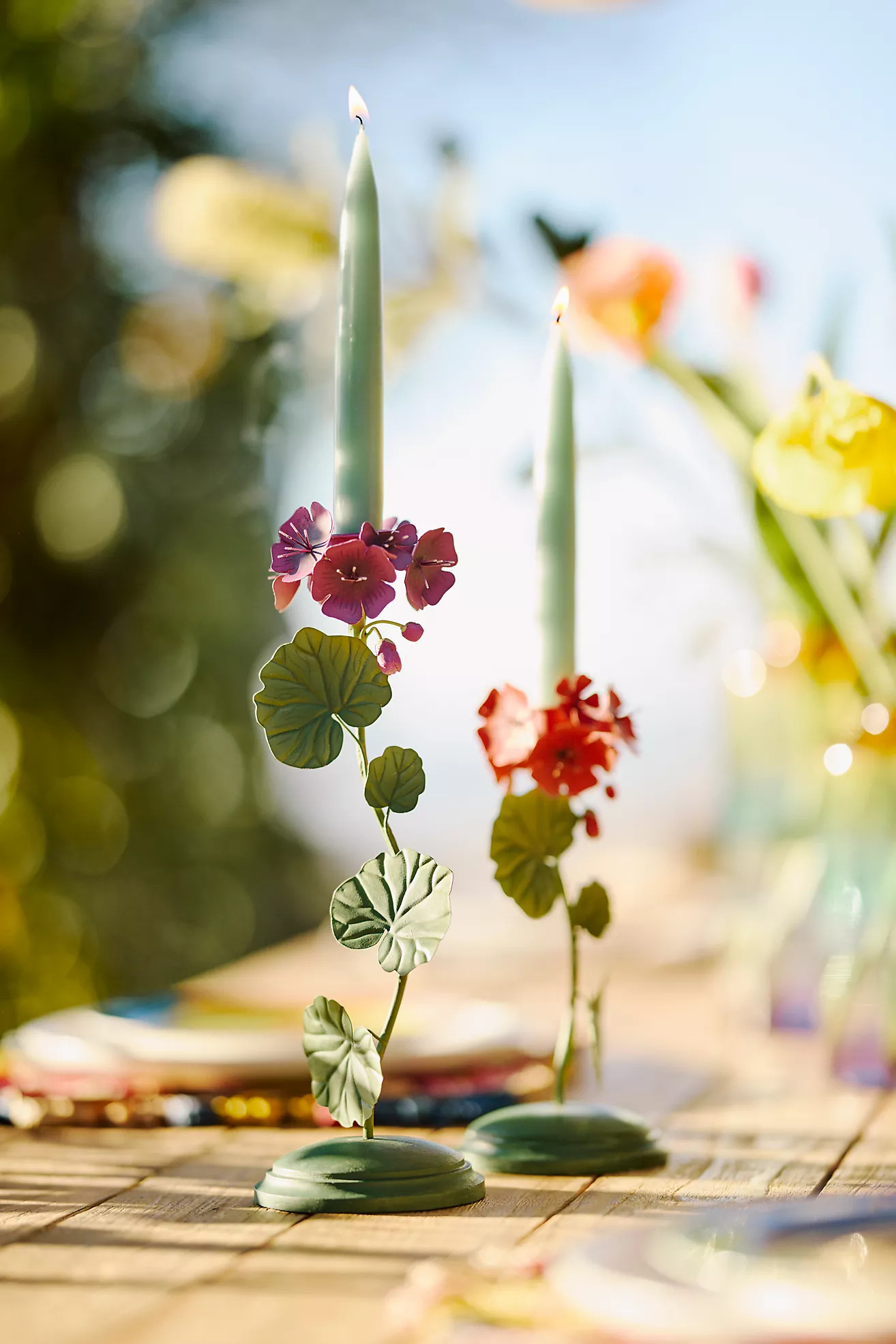 Geranium Taper Holder | Anthropologie (US)