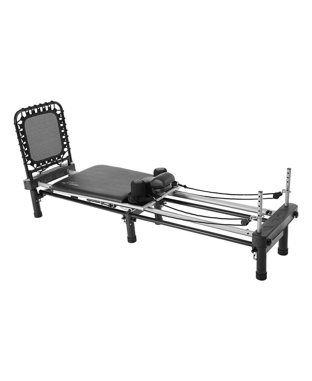 Stamina Products Aero Pilates Premier 700 Foldable Reformer Fitness Machine with Cardio Rebounder - Black | Macy's