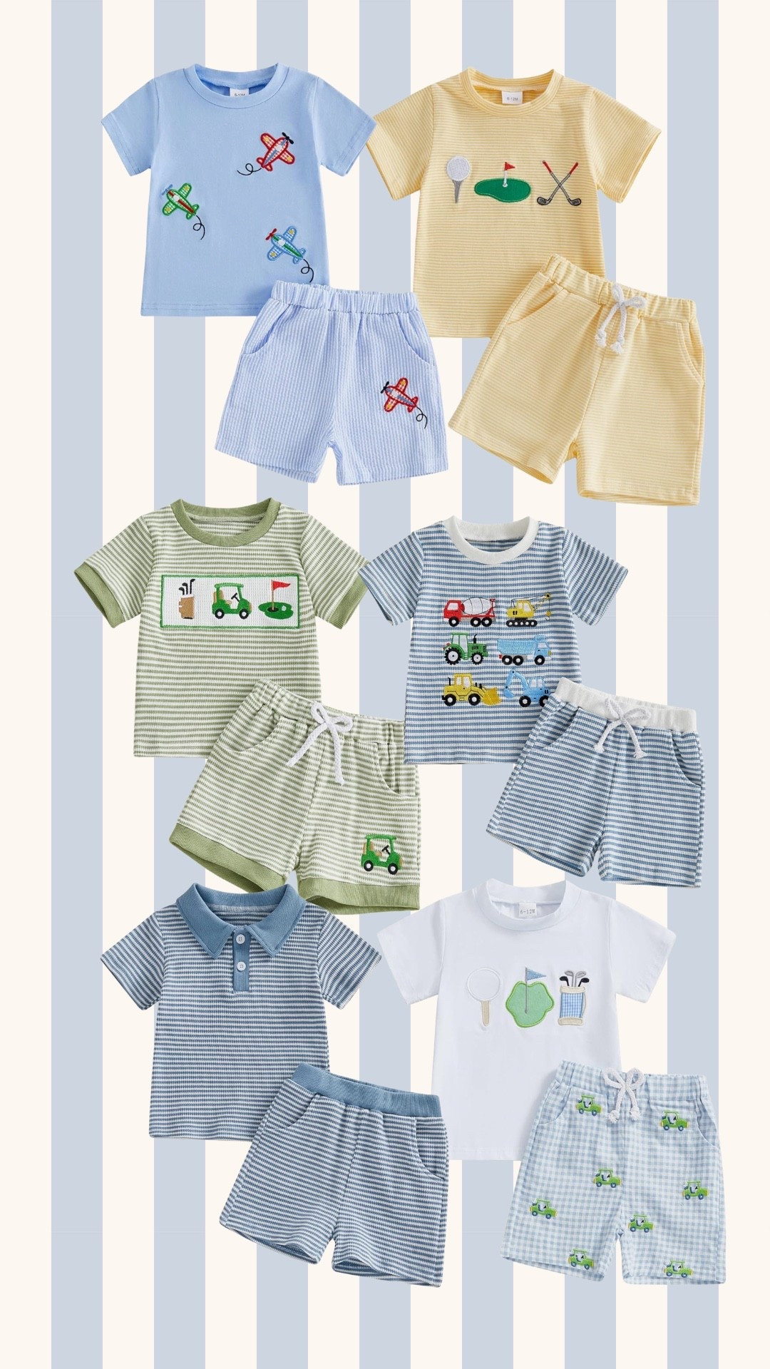 toddler boy summer matching sets 