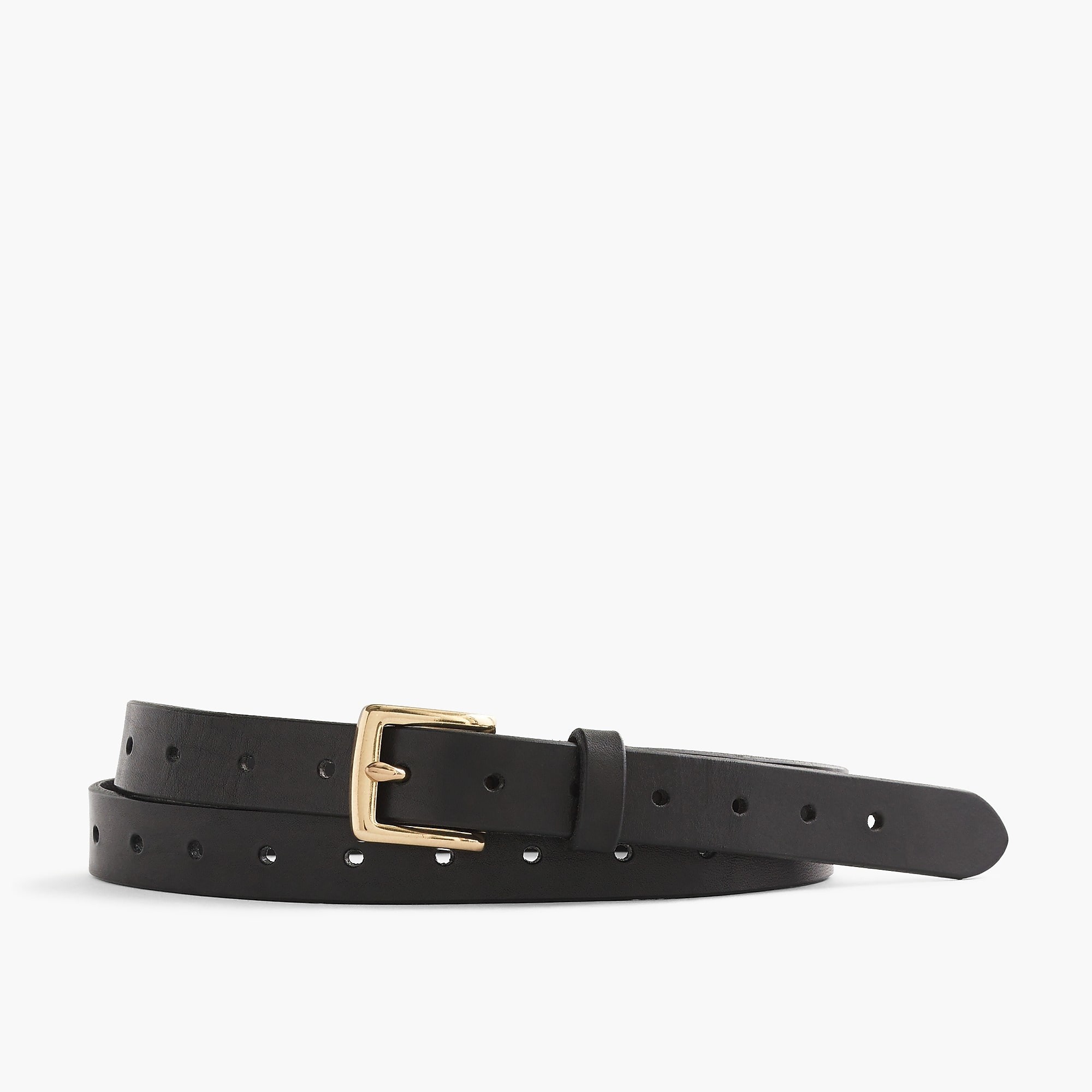 Perforated Italian leather belt | J. Crew US