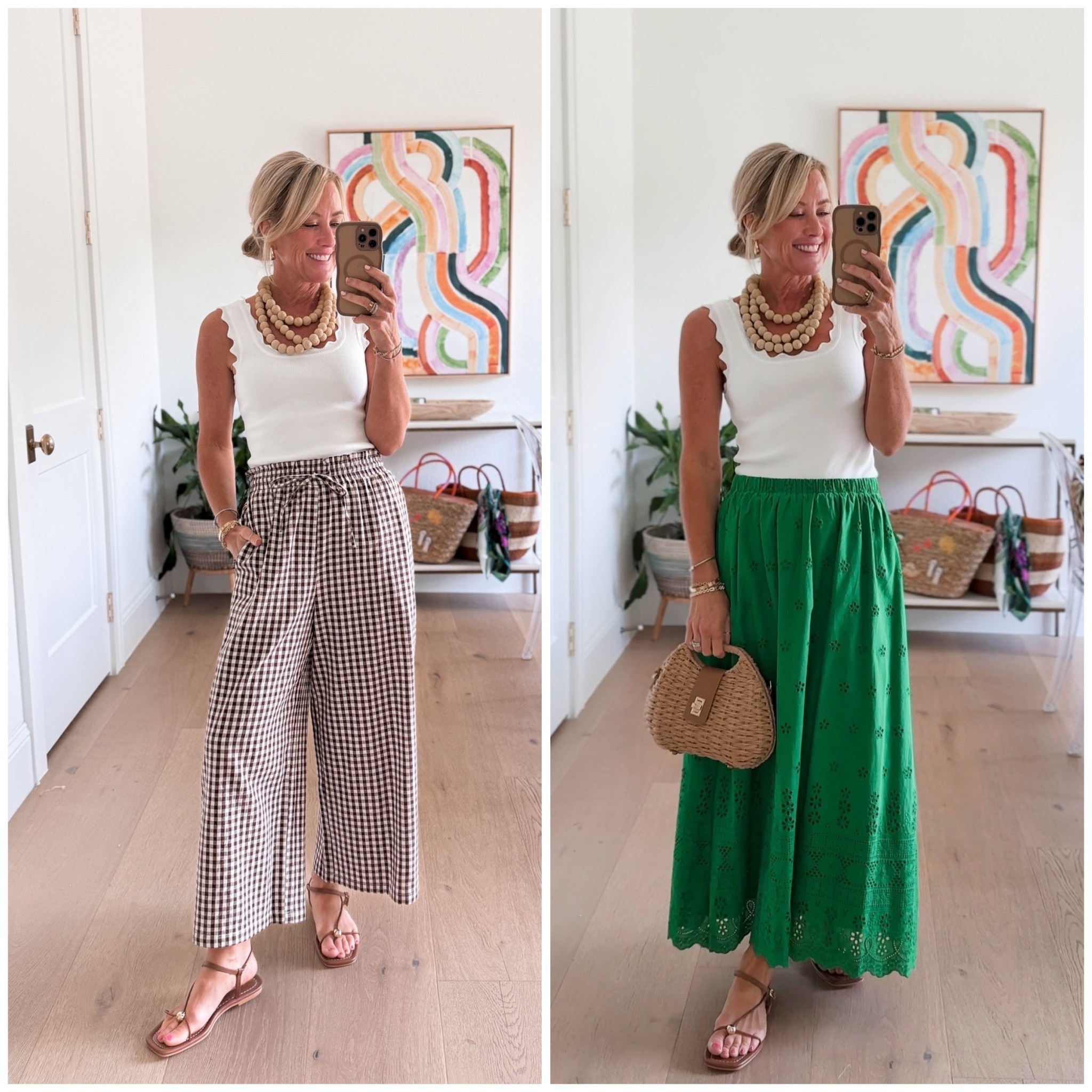 This tank is so versatile and fun!
Gingham Pants: Small
Green Skirt: Small
Tank: Smalll

#LTKSeasonal #LTKootd #LTKOver40