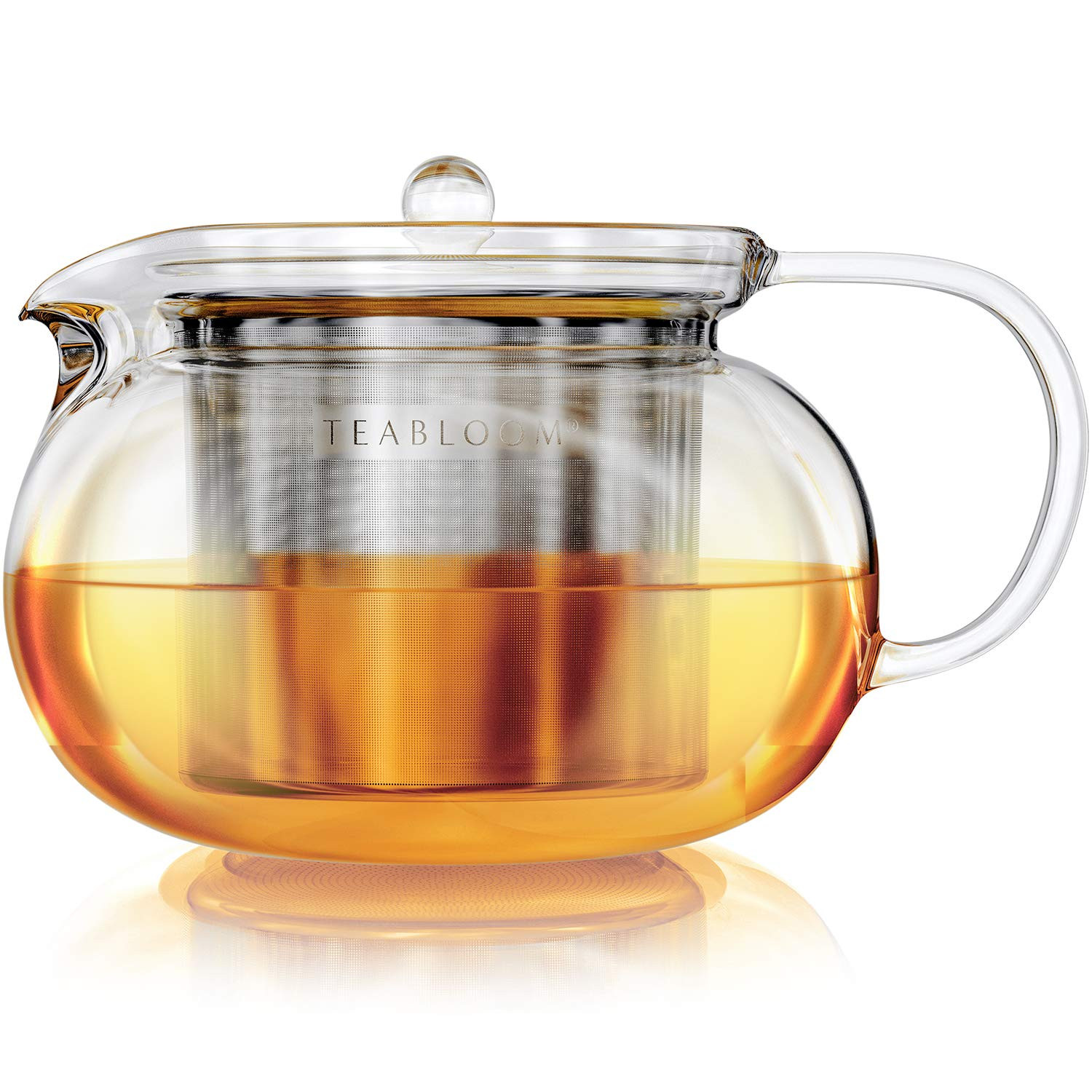 Teabloom Kyoto 2-in-1 Tea Kettle/Tea Maker – Heatproof Glass Teapot with Removable Loose Tea Fi... | Amazon (US)