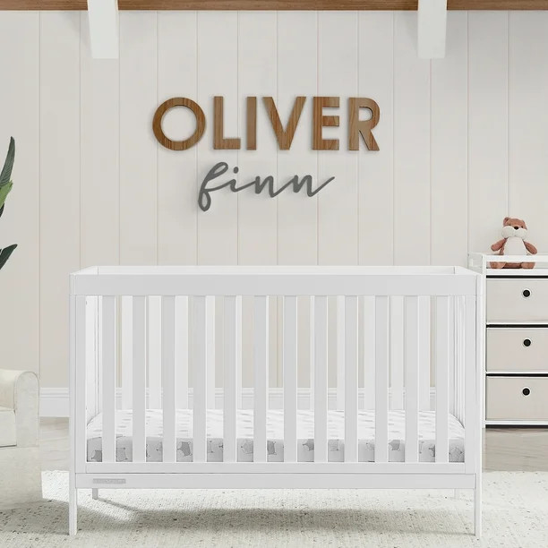 Delta Children Hayes 4-in-1 Convertible Baby Crib - Greenguard Gold Certified, Bianca White - Wal... | Walmart (US)