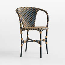 Palazzo Wicker Outdoor Dining Chair | Crate & Barrel | Crate & Barrel