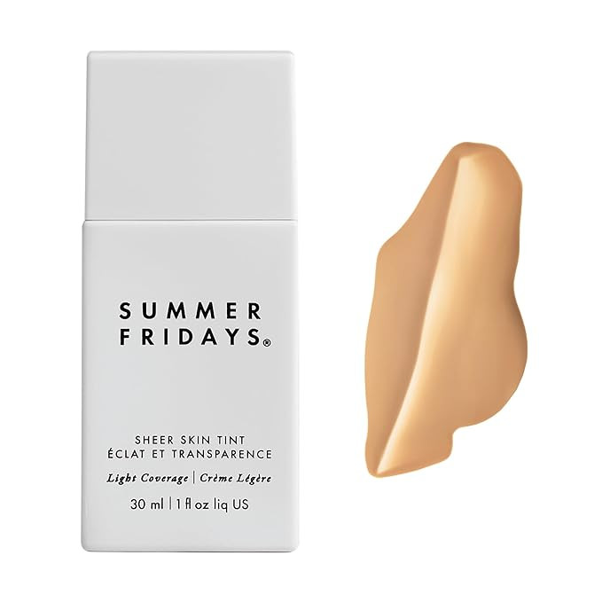 Summer Fridays Sheer Skin Tint - Tinted Moisturizer with Hyaluronic Acid - Helps Diminish Uneven ... | Amazon (US)