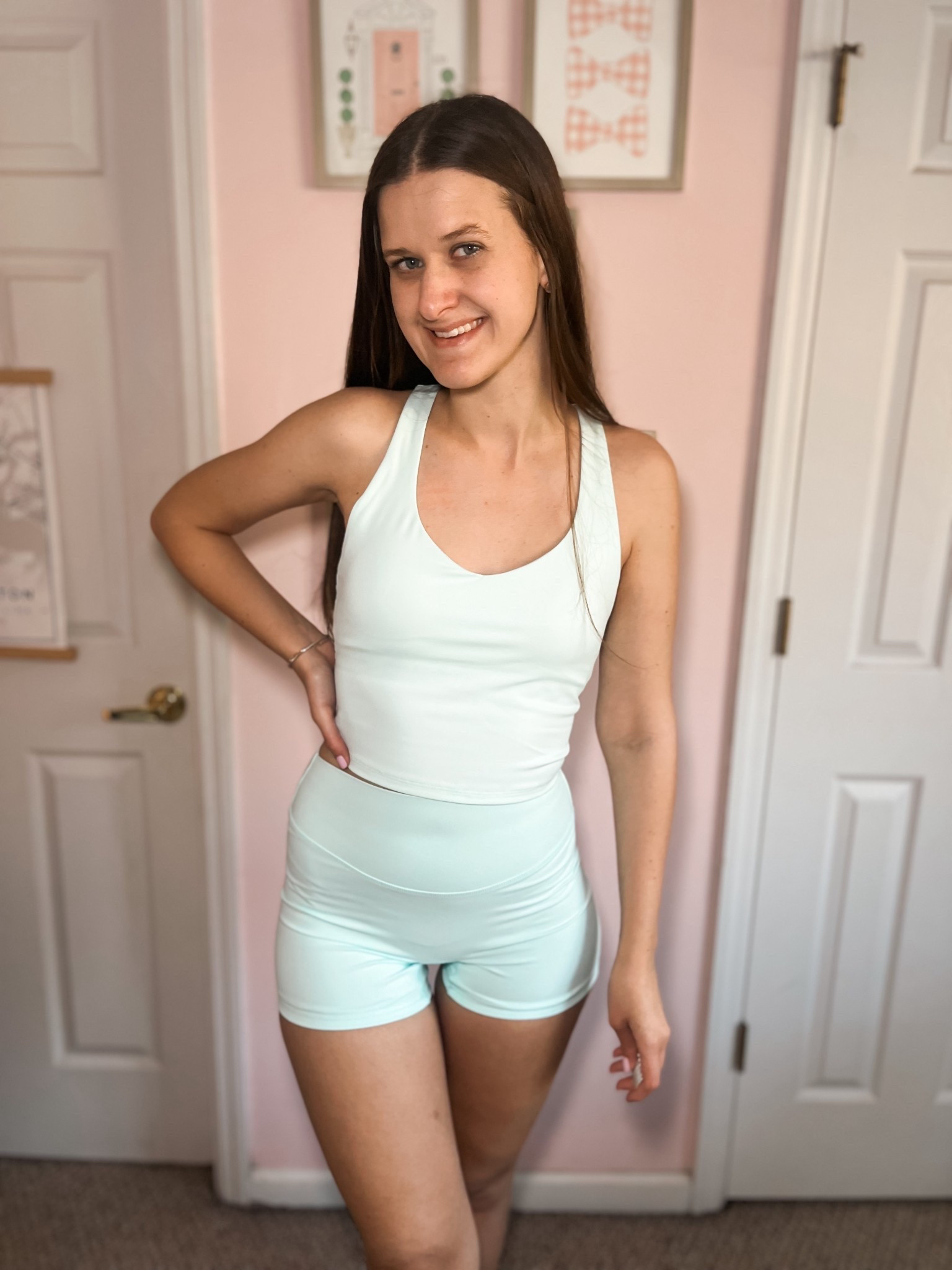 This new Aqua Aura color from Fabletics is so stunning! The perfect spring activewear pieces! I absolutely love these workout tops, I have several colors now and truly cannot reccomend them enough! Linking all my favorite pieces in this new stunning color! 

#LTKfitnessgoals #LTKgrwm #LTKActive