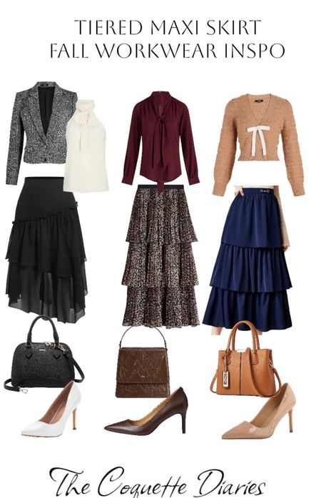 Tiered Maxi skirt inspiration for Fall workwear 

#LTKGiftGuide #LTKHoliday