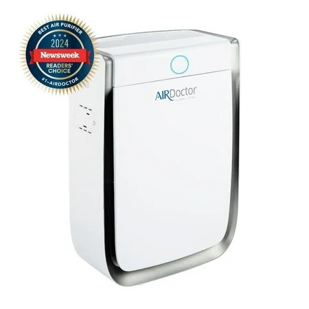 AirDoctor 3500 Ultra HEPA Air Purifier Large Rooms Up to 1260 sq. ft. 2x/hour White | Walmart (US)