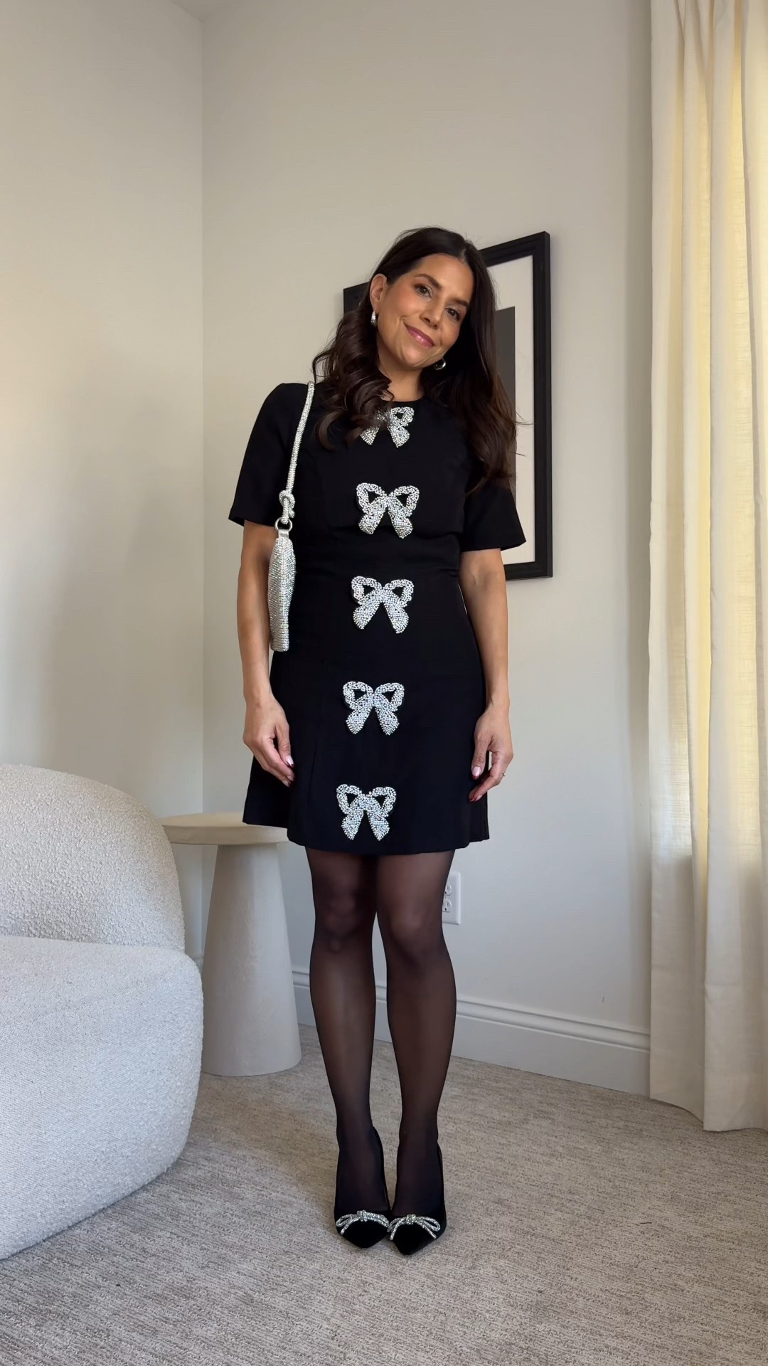 Wearing xs. More of a fitted style. Zips in back. My bag and shoes are from last season  

#LTKHoliday