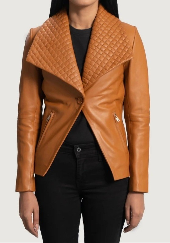Tan brown women's one button blazer.Can be tailored for your height and size which makes it petite-friendly.

#LTKMidsize #LTKPetite