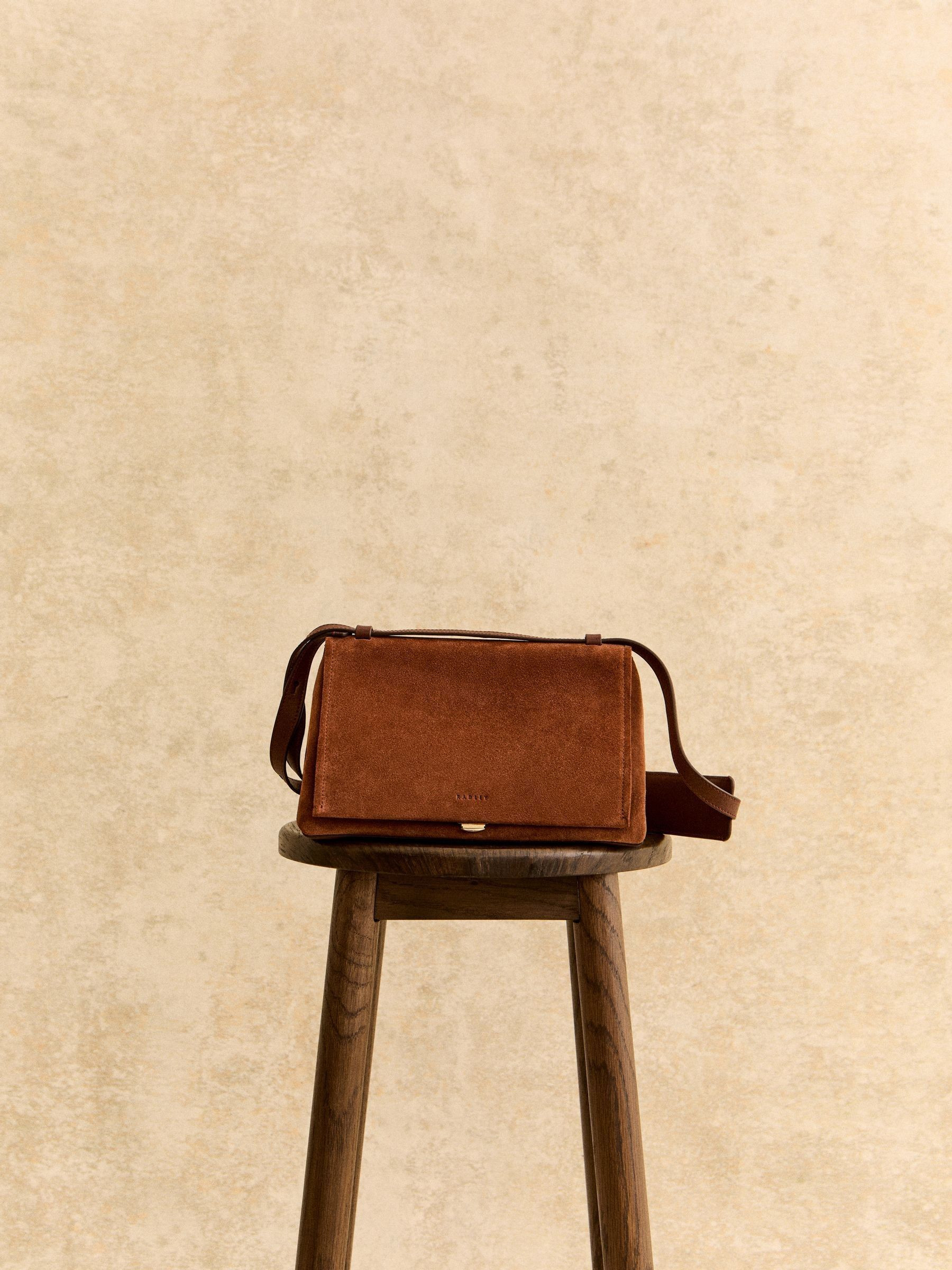 Radley Radley Brown Suede The Mercer Shoulder Bag | Next US