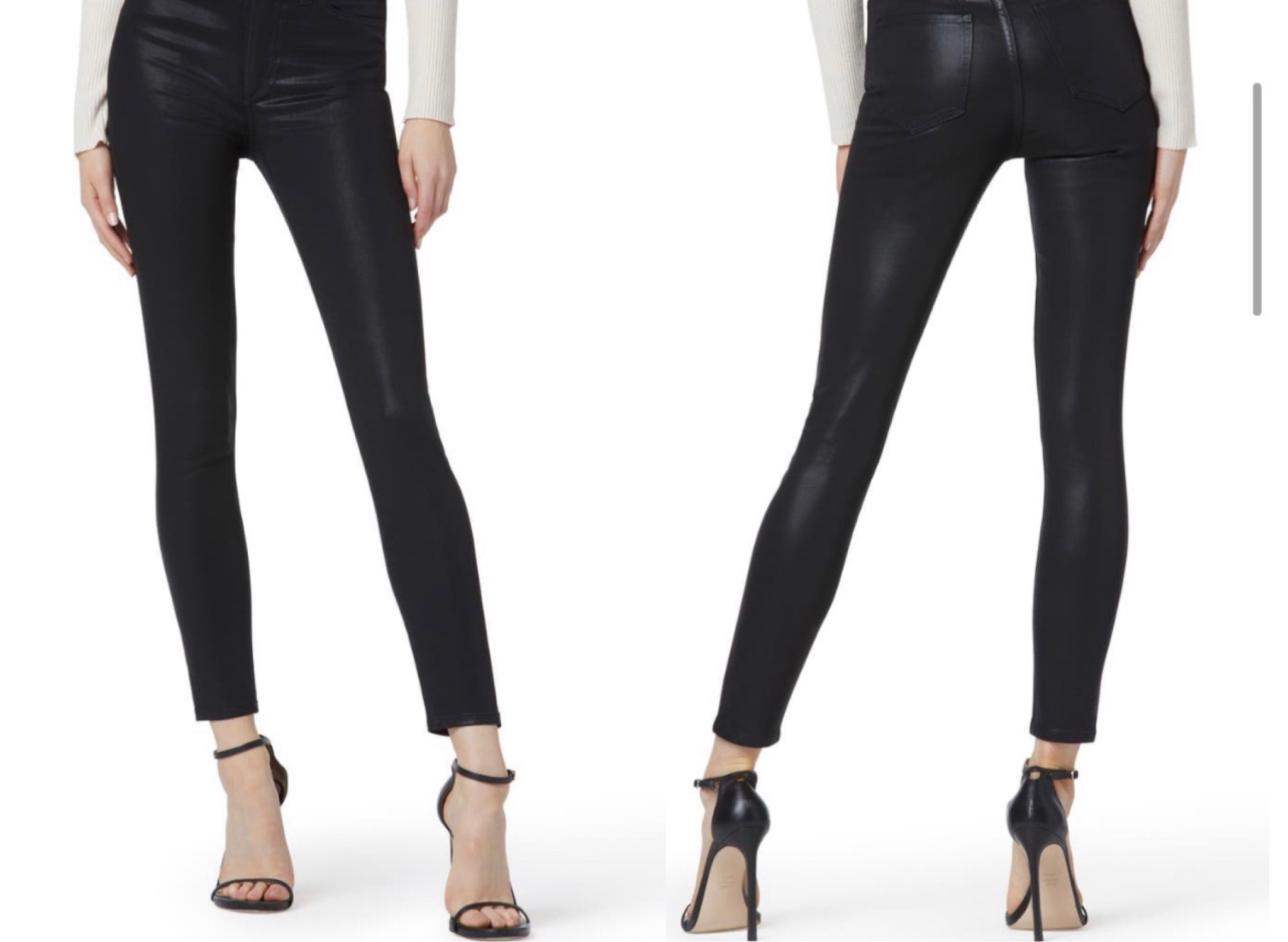 Skinny high waist coated ankle skinny Jeans!