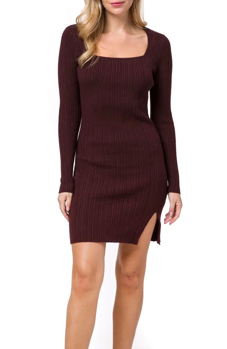 WAYF Yours Truly Long Sleeve Sweater Dress | Nordstrom | Nordstrom