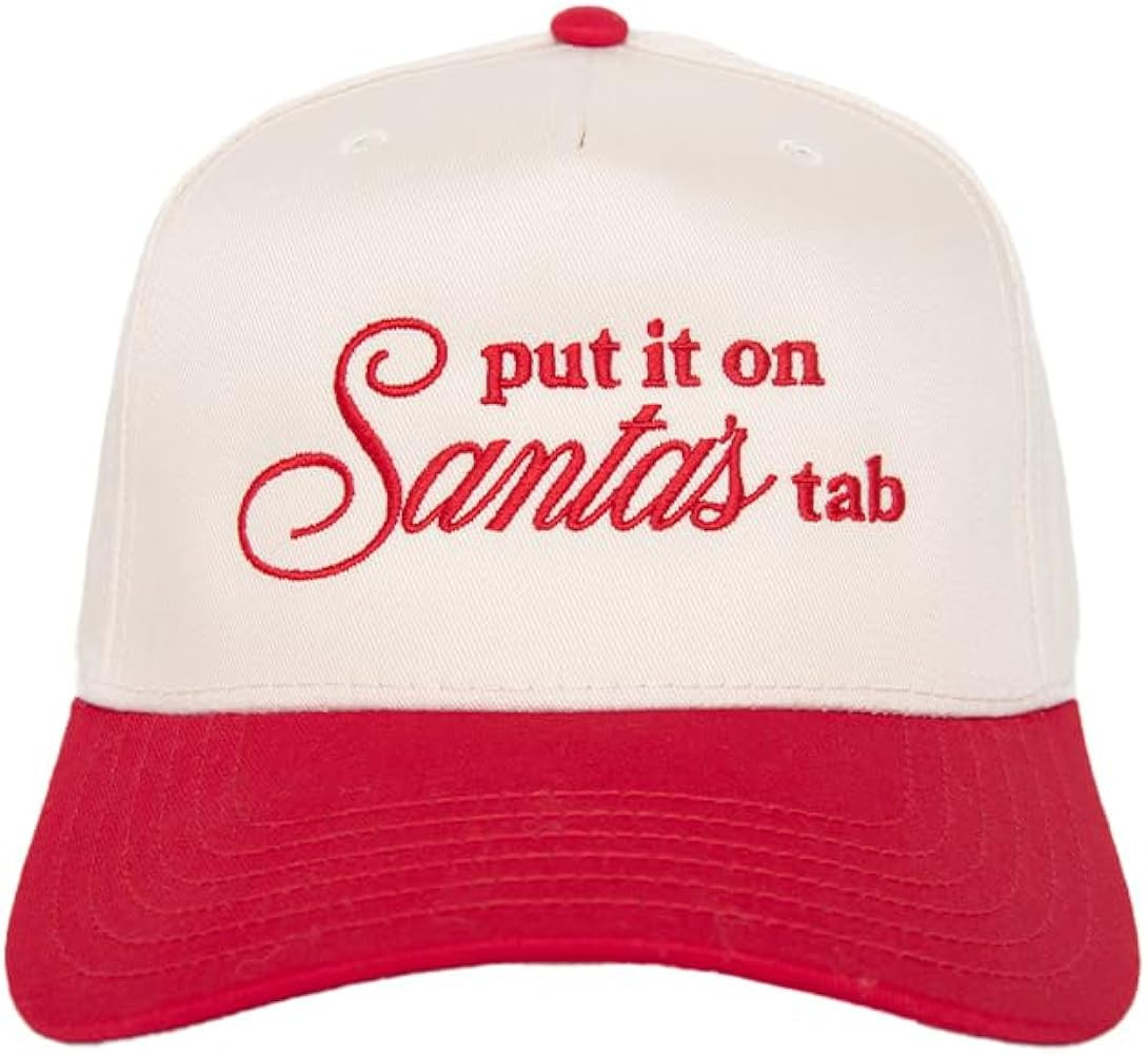 KATYDID Put It On Santa’s Tab Vintage Hat - Two-Toned, Embroidered Christmas Trucker Hat - Chri... | Amazon (US)