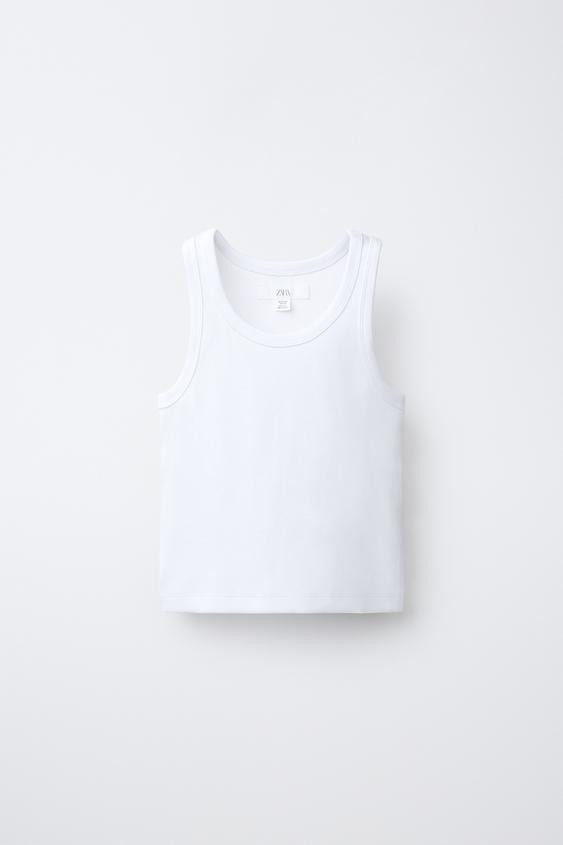 RIBBED RACERBACK SHIRT | Zara US