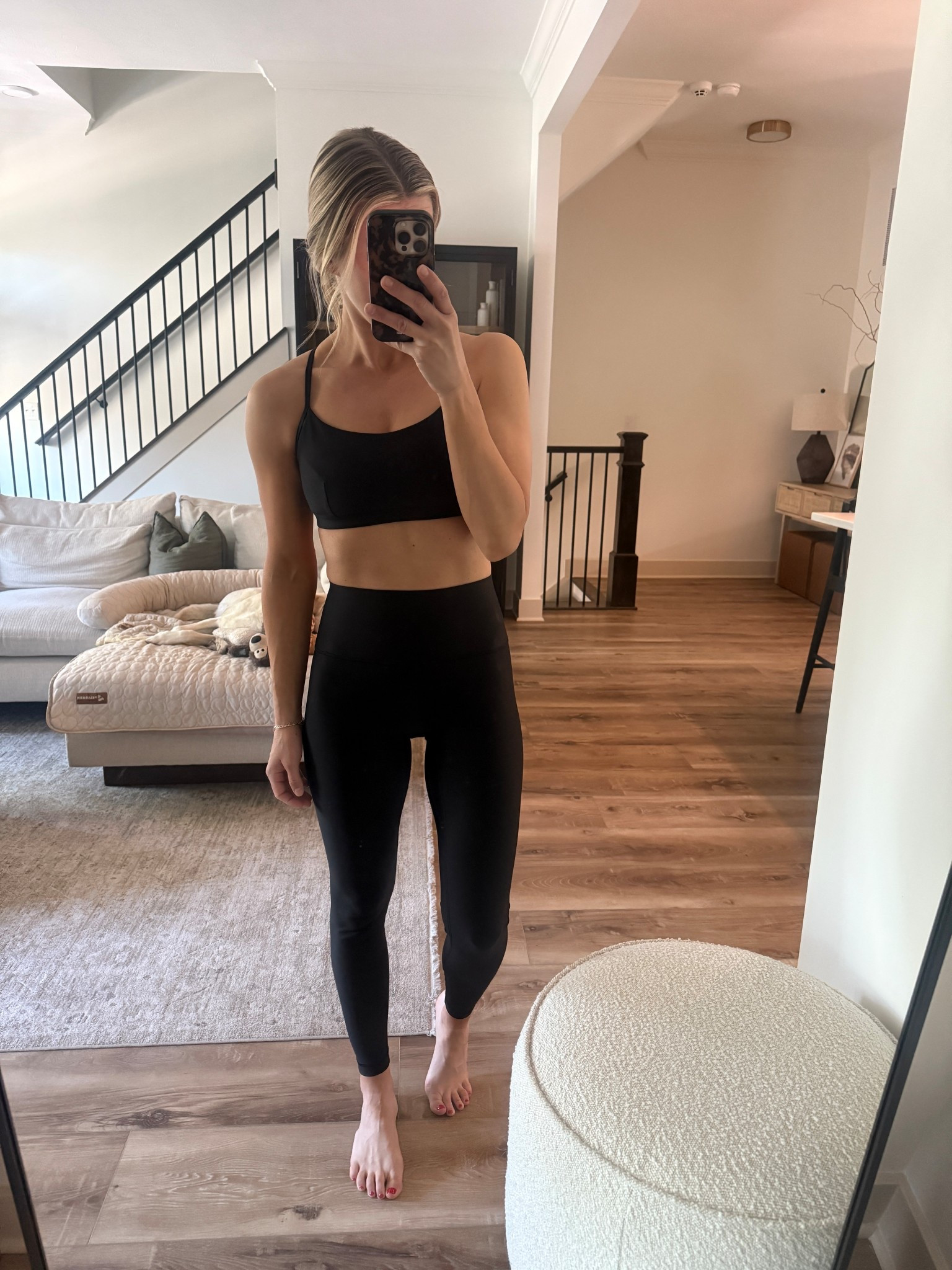 Wearing 2 leggings, small sports bra 

#LTKOver40 #LTKfitnessgoals #LTKActive