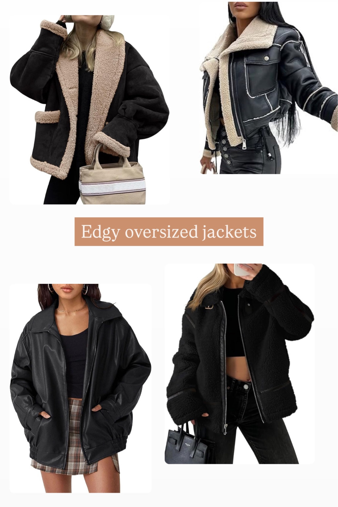 Edgy oversized jackets for women! Planning for Nashville! 

#LTKFindsUnder100 #LTKStyleTip #LTKBeauty