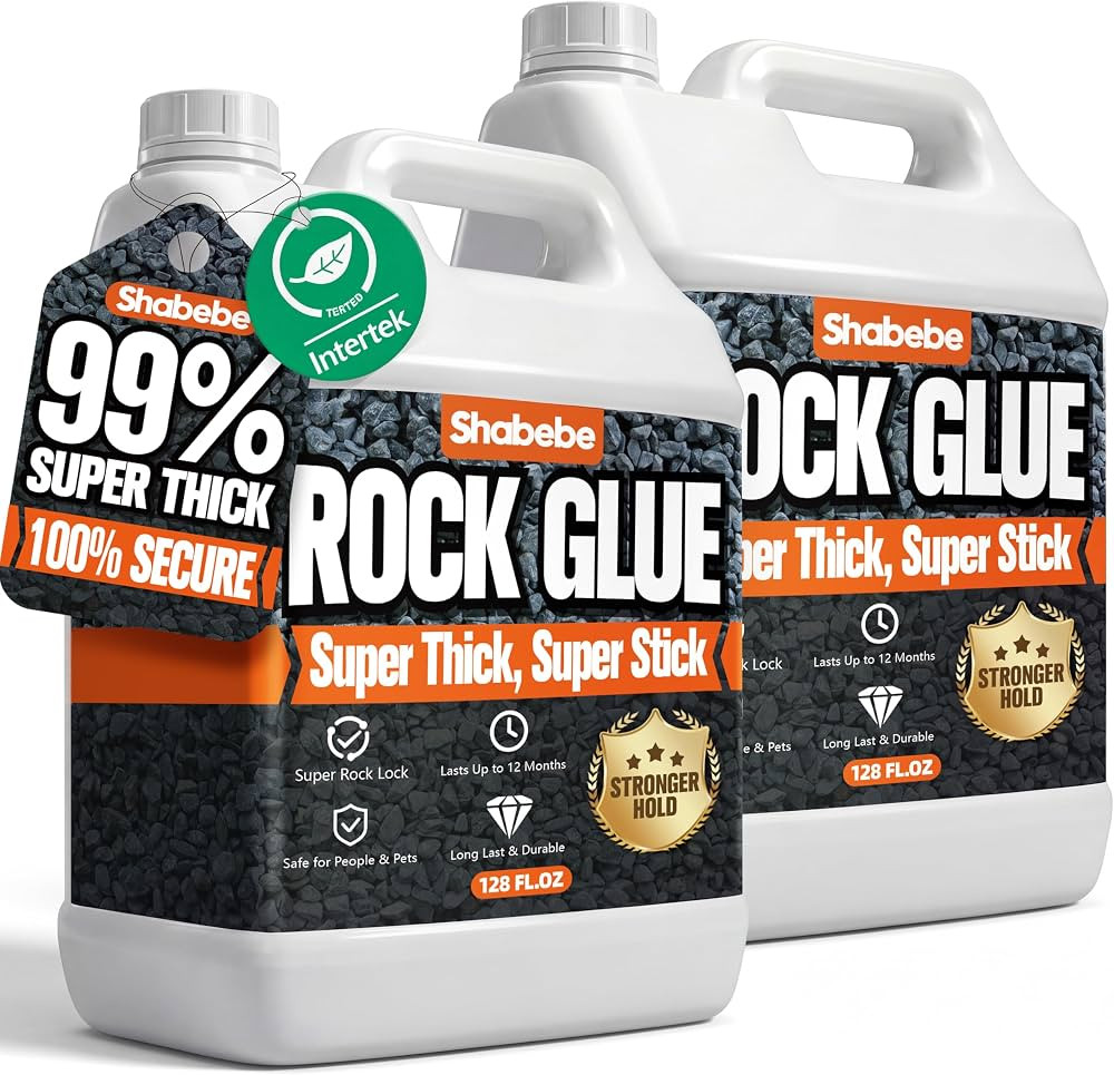 Rock Glue, 99% Super Thick & Max Coverage 2 Gallon Mulch Hold for Landscaping, Covers Up to 3X Ar... | Amazon (US)