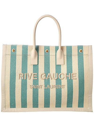 Noe Rive Gauche Canvas & Leather Tote | Gilt