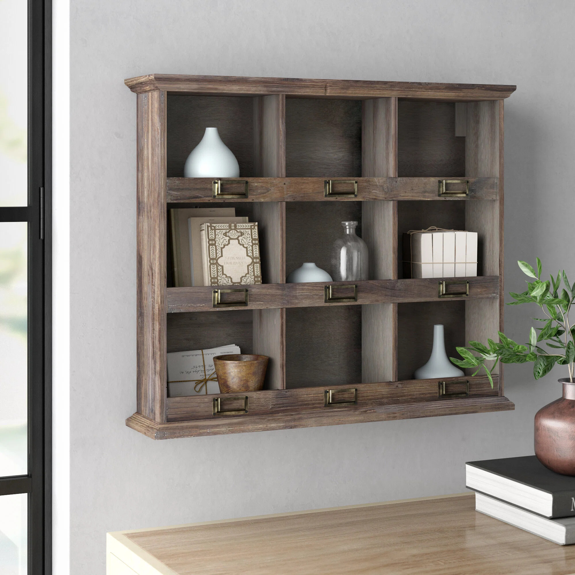 Paliwal 9 Piece Fir Cube Shelf | Wayfair North America