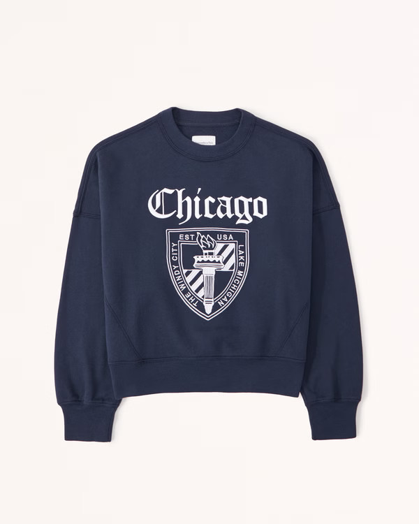Women's Vintage Academia Sunday Crew | Women's Tops | Abercrombie.com | Abercrombie & Fitch (US)