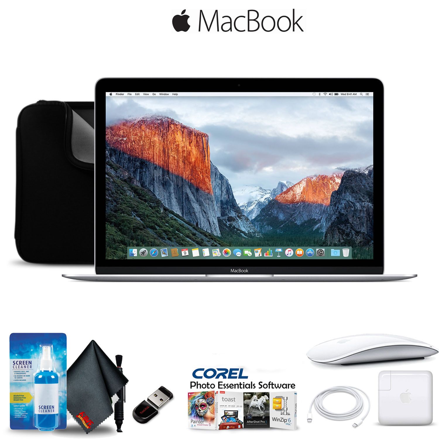 Apple 12" MacBook Retina Display 256GB With Case, Corel Software, Accidental Warranty, Magic Mous... | Walmart (US)