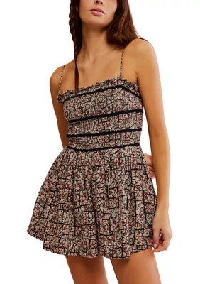 Free People Women's Bali Checked Out Printed Romper | Belk