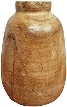 Modern Rustic Wood Bottle Vase Stem Holder Tabletop Home Decor | Amazon (US)