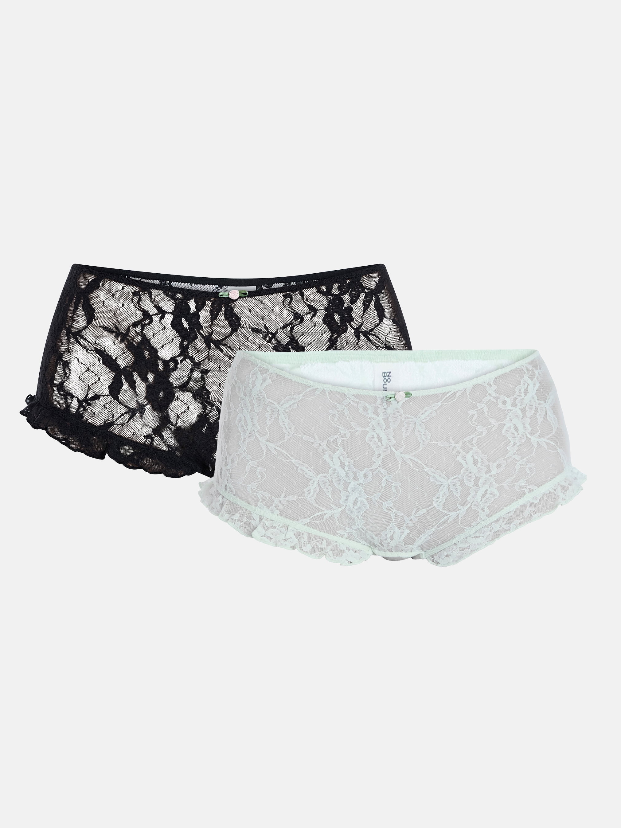 No Boundaries Lace Boyshort Panties, 2-Pack, Women's XS-XXXL | Walmart (US)