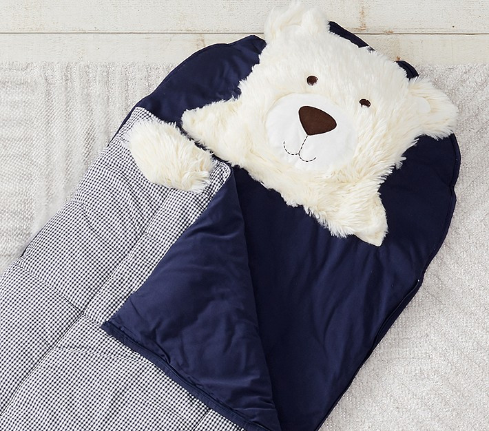 Shaggy Head Bear Sleeping Bag | Pottery Barn Kids