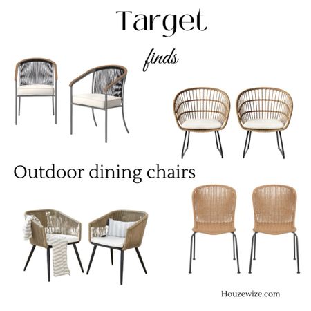 Outdoor dining chairs, outdoor collection 

#LTKxTarget #LTKstyletip #LTKhome