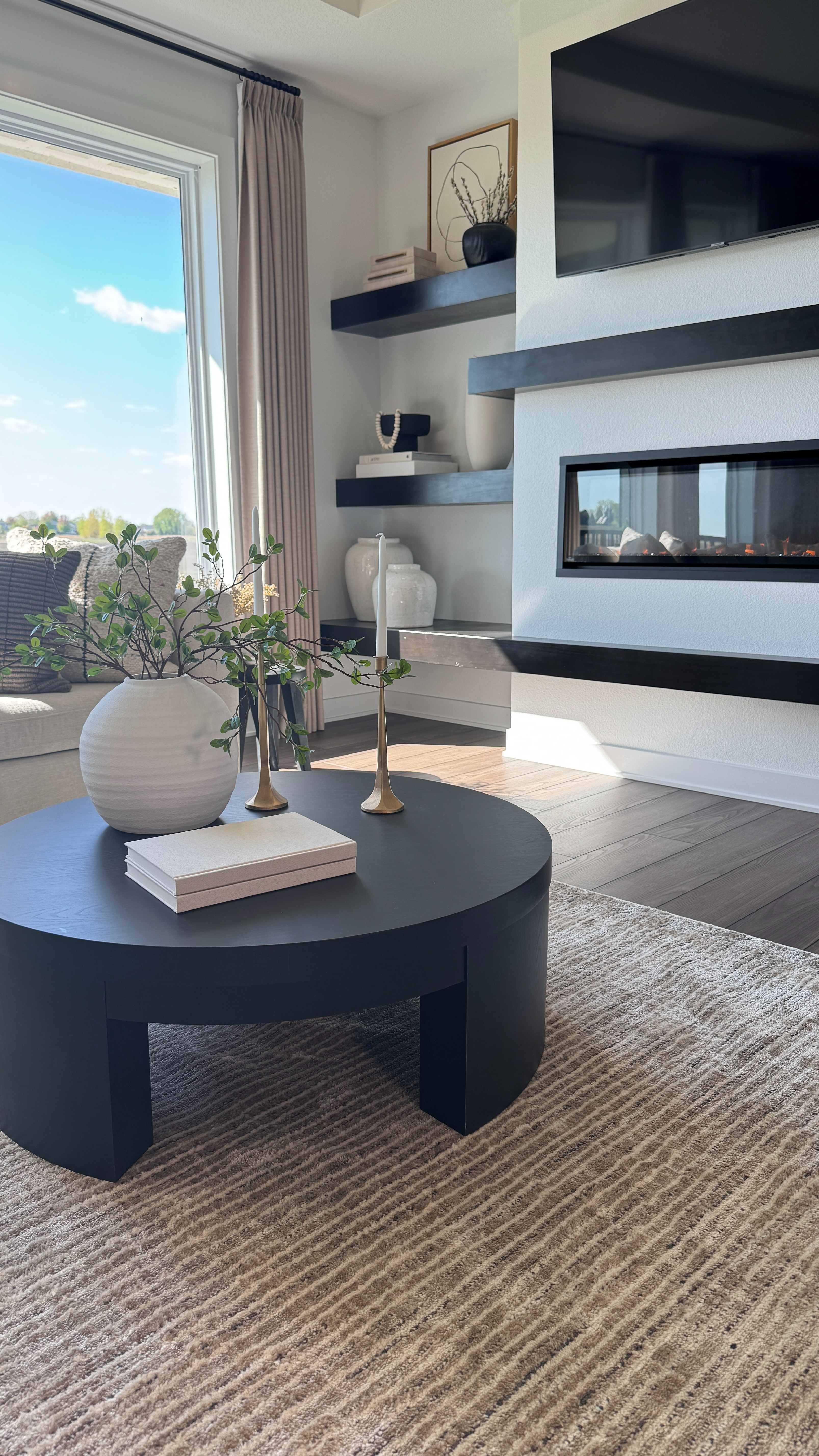 My neutral cozy living room—soft layers, warm tones, and the calmest everyday vibe 🤍 This rug is so soft and I love my coffee table and shelf styling pieces! 

 

#LTKHome