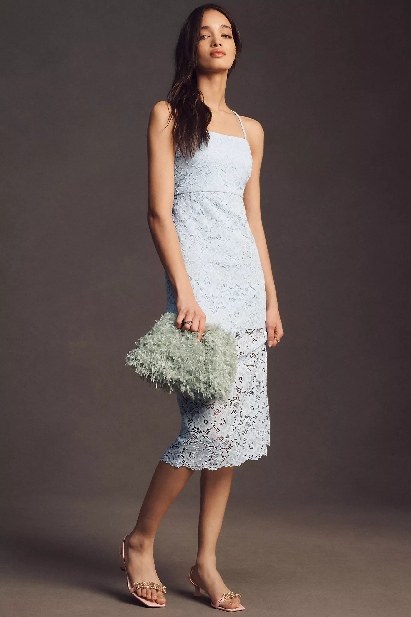 BHLDN Maria Sleeveless Lace Midi Dress | Anthropologie (US)
