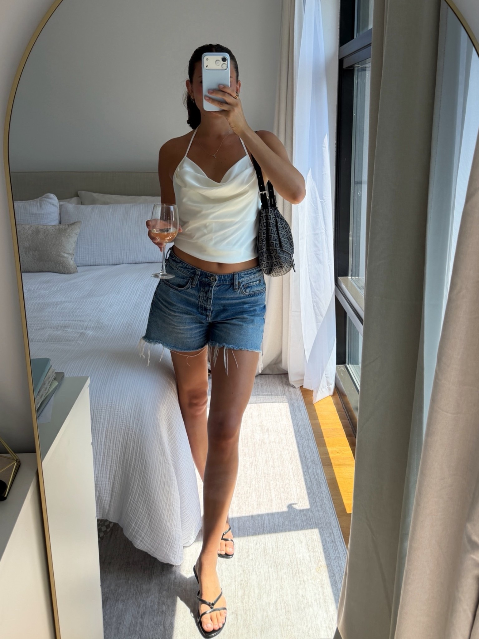 Saturday outfit of the day! Top and shoes are Zara, shorts are Rag & Bone

#LTKgrwm #LTKootd