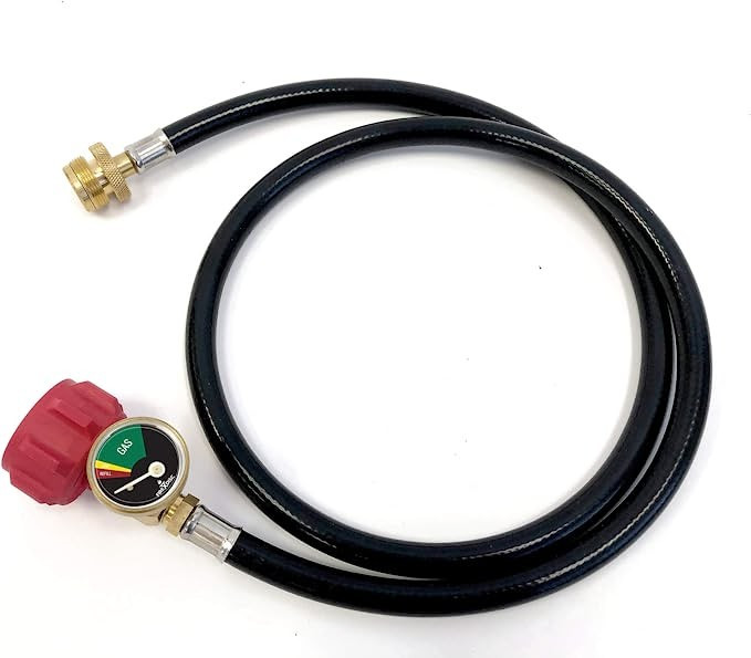 FireDisc 4 ft. Conversion LP Adapter Hose with Gauginator | Portable Propane Outdoor Camping Gril... | Amazon (US)