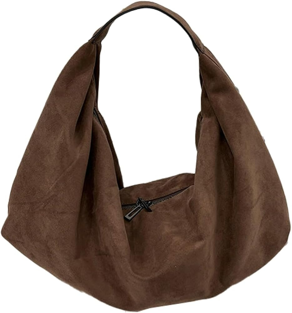 Pocadri Suede Tote Bags for Women Vegan Leather Handbag Work Slouchy Bag Shoulder Hobo Purse Tote... | Amazon (US)