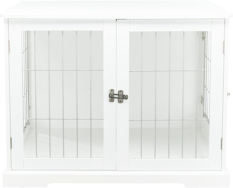 TRIXIE Pet Home Furniture Style Dog Crate, White, Medium | Chewy.com