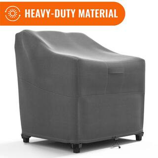 Grey Outdoor Patio Furniture Chair Cover | The Home Depot