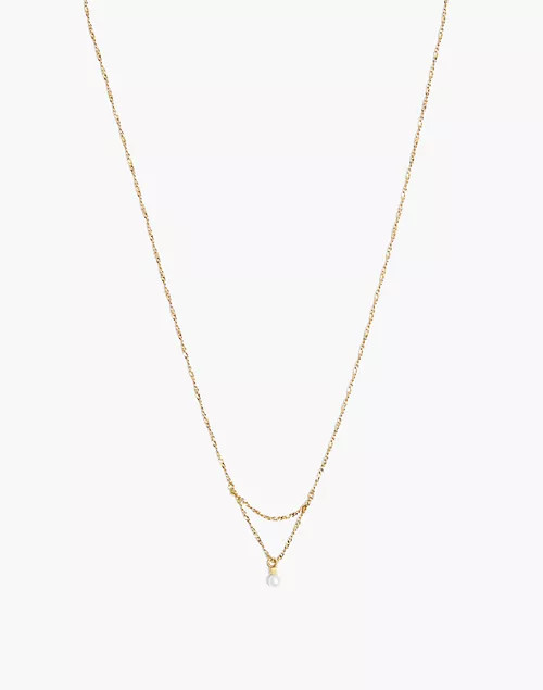 Delicate Collection Demi-Fine Freshwater Pearl Pendant Necklace | Madewell
