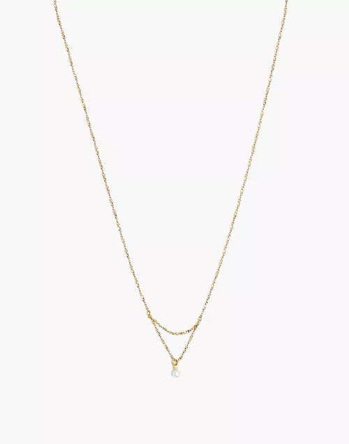 Delicate Collection Demi-Fine Freshwater Pearl Pendant Necklace | Madewell