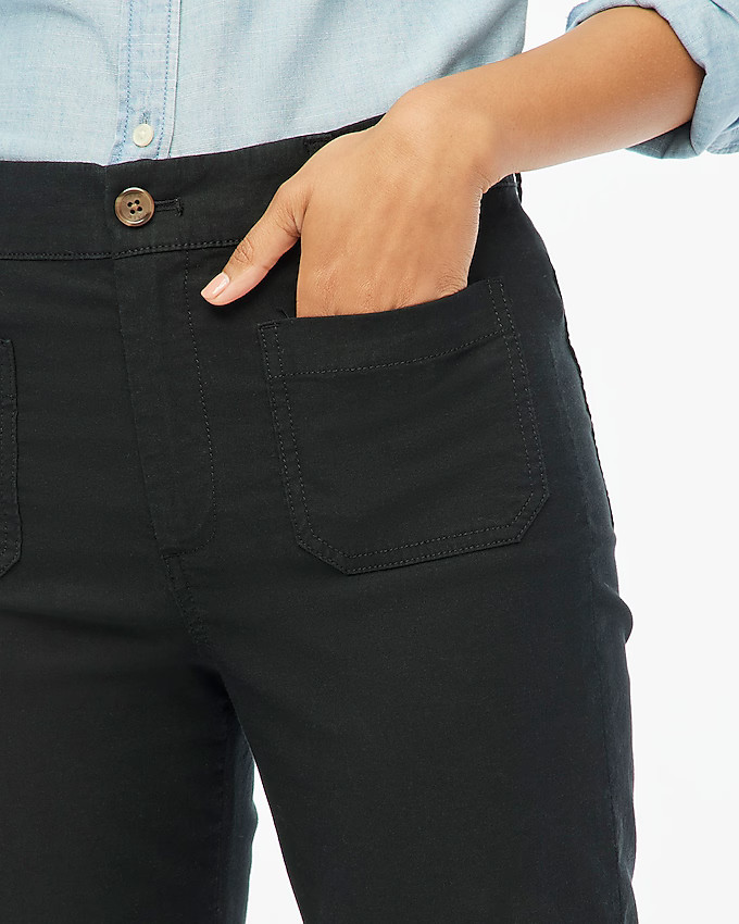 Lizzie high-rise patch-pocket wide-leg pant | J.Crew Factory