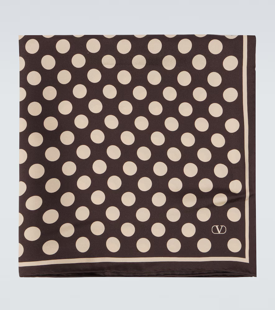 Valentino Garavani Opticool polka-dot silk scarf | Mytheresa (DACH)