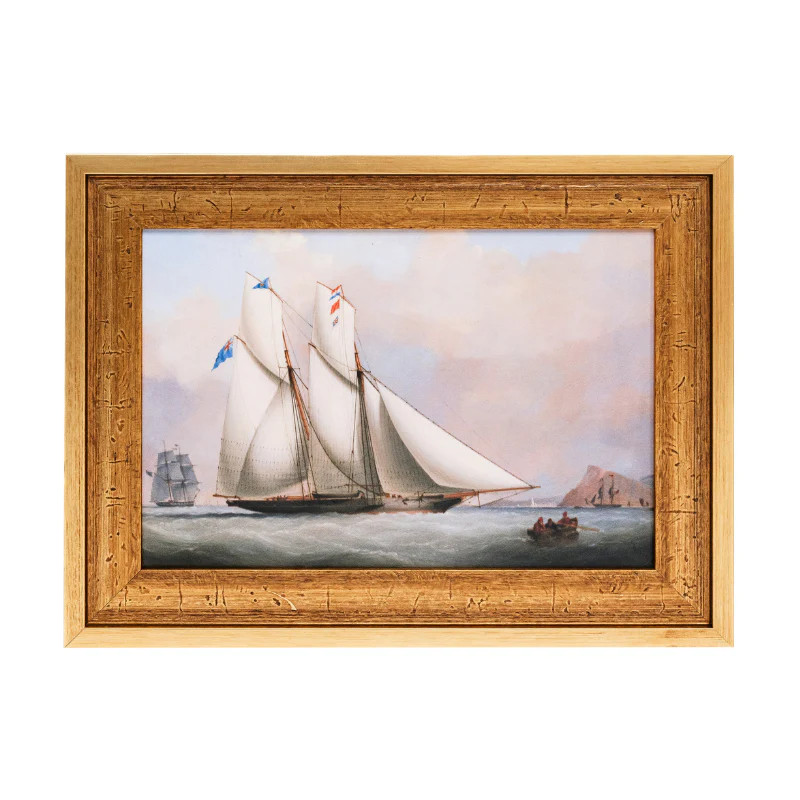 Antique Ship Framed Art | Cailini Coastal