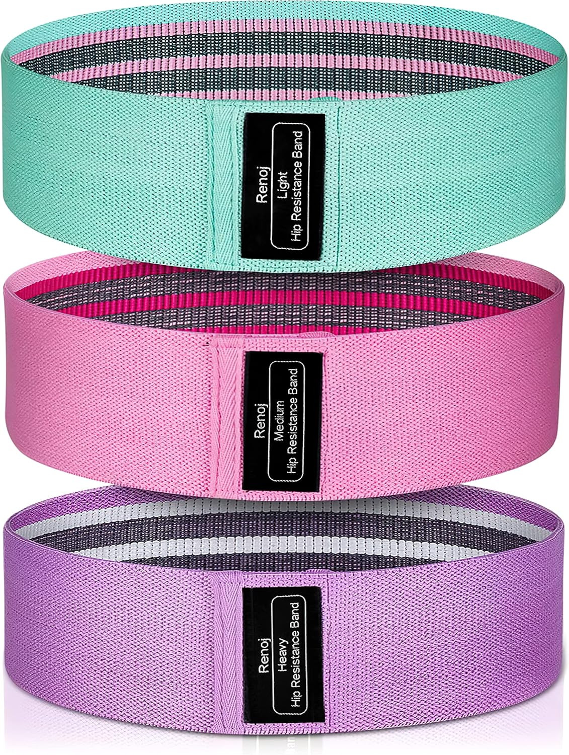 Resistance Bands, Exercise Workout Bands for Women and Men, 5 Set of Stretch Bands for Booty Legs... | Amazon (US)