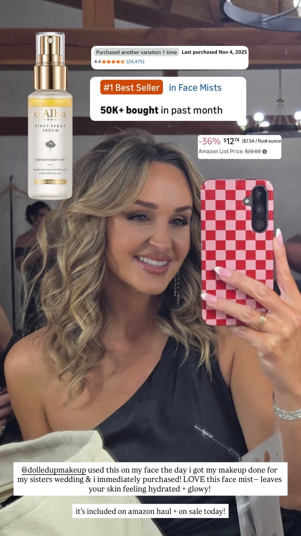 the best face mist!! leaves your skin feeling so hydrated + glowing!!! it’s included on amazon haul + 36% off today!! @amazon #founditonamazon #ad #beauty #amazonhaul

#LTKFindsUnder50 #LTKSaleAlert #LTKBeauty