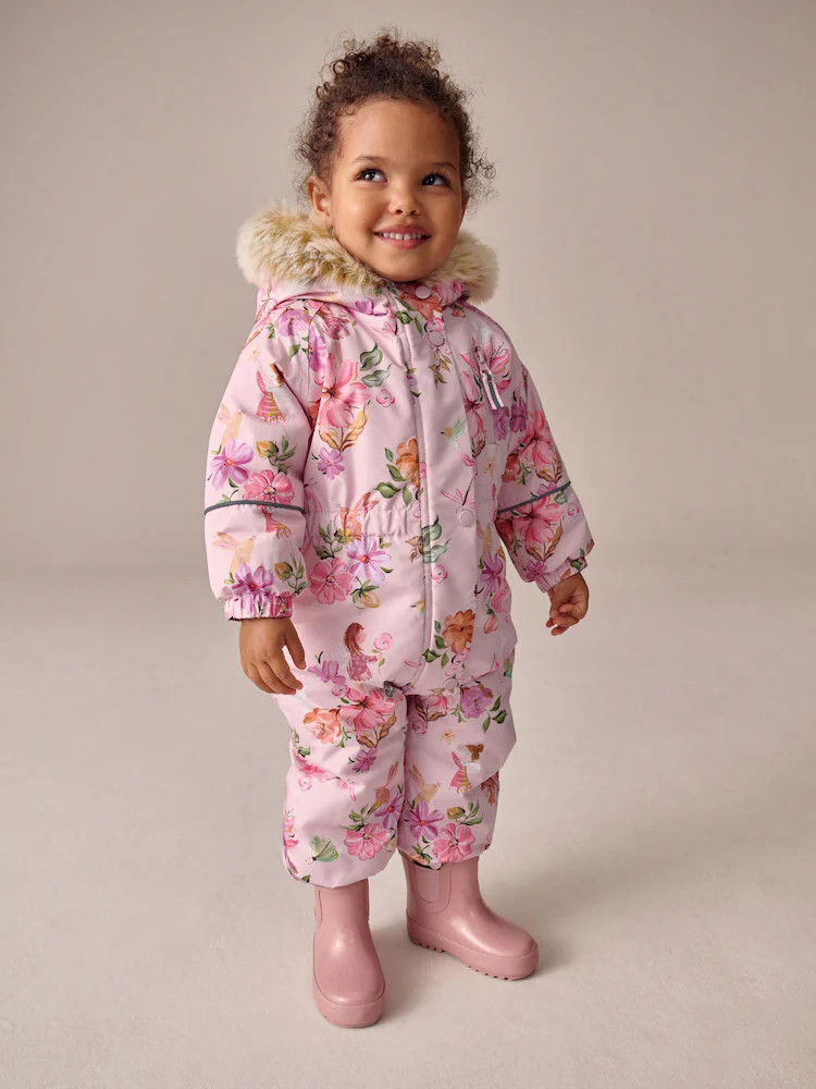 Pink Fairy Waterproof Printed Snowsuit (3mths-7yrs) | Next US