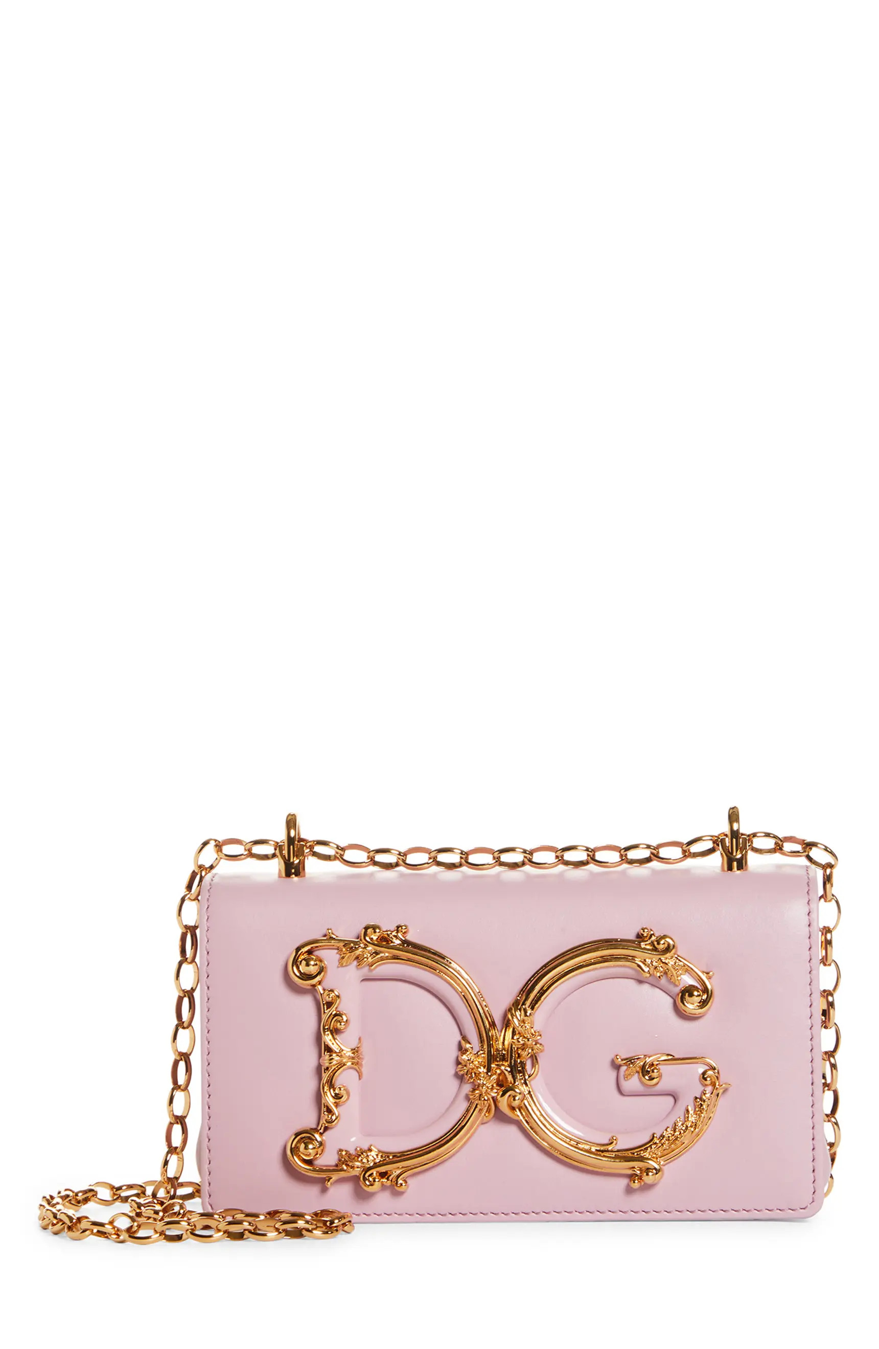 Girls Logo Leather Phone Crossbody Bag | Nordstrom