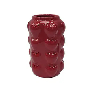 7.25" Red Heart Pattern Vase by Celebrate It™ | Michaels® | Michaels Stores