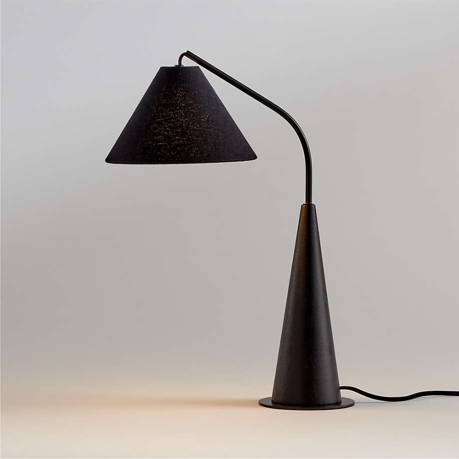 Gibson Metal and Natural Wood Table Lamp + Reviews | Crate & Barrel | Crate & Barrel