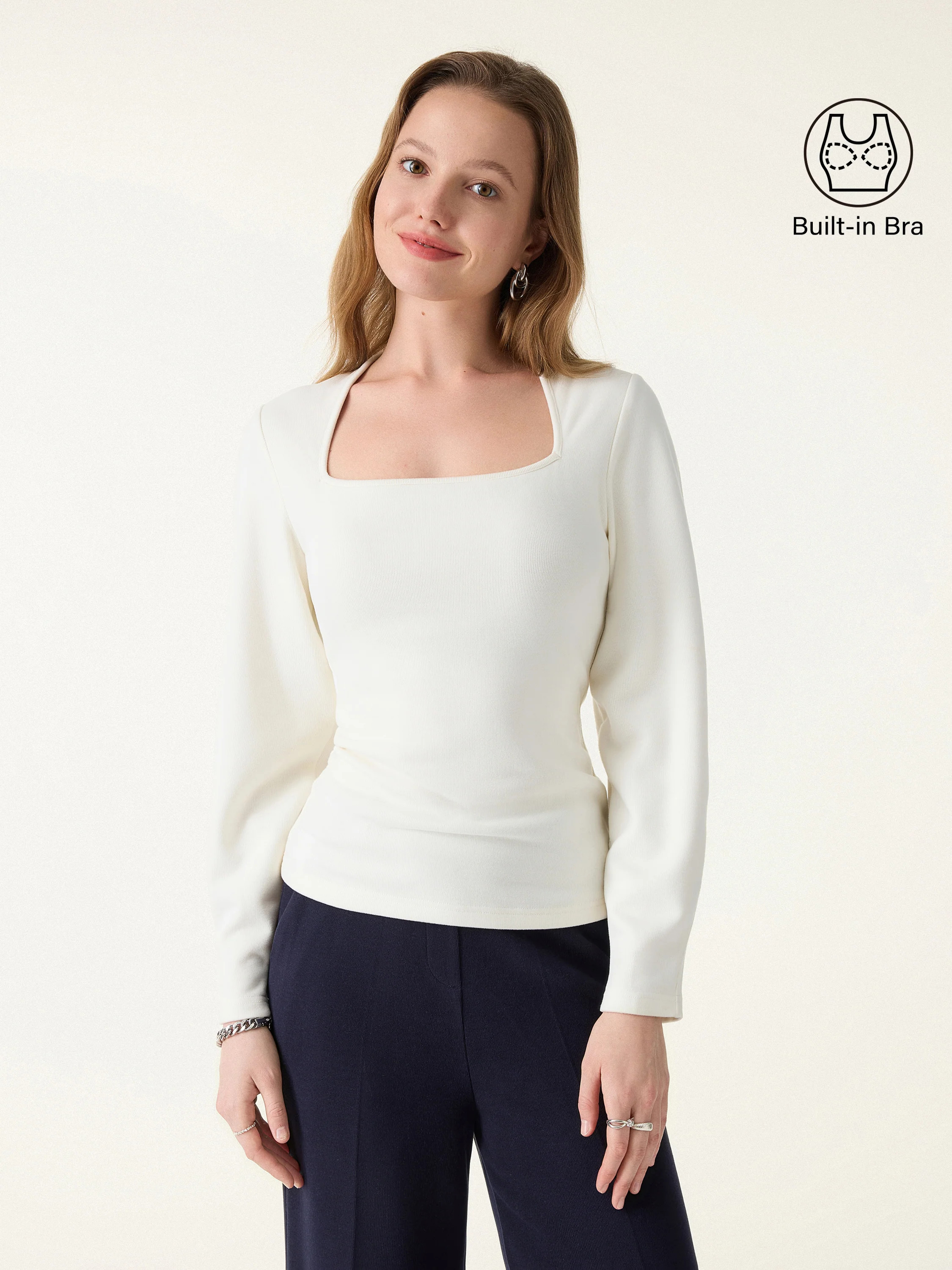 Square Neck Relaxed Sleeves Brami | OGLmove